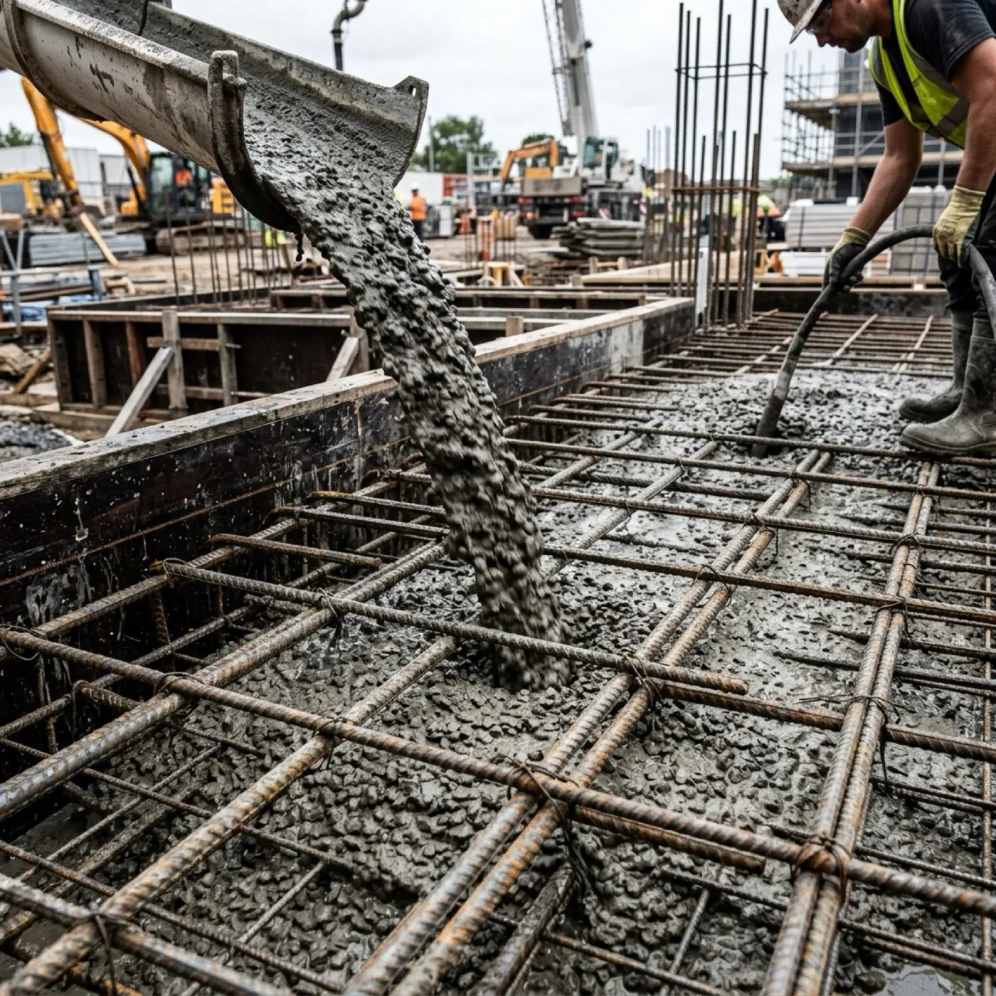 Beton dökümü ve demir donatı